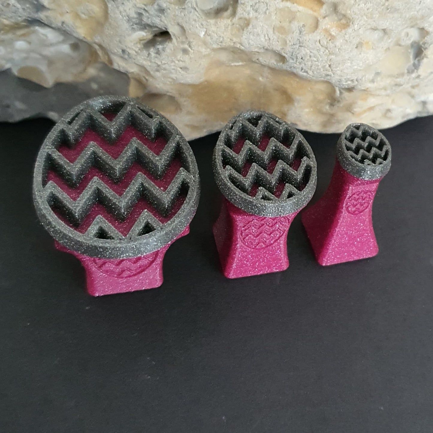 Stempelset Eier Zick Zack 3er Set