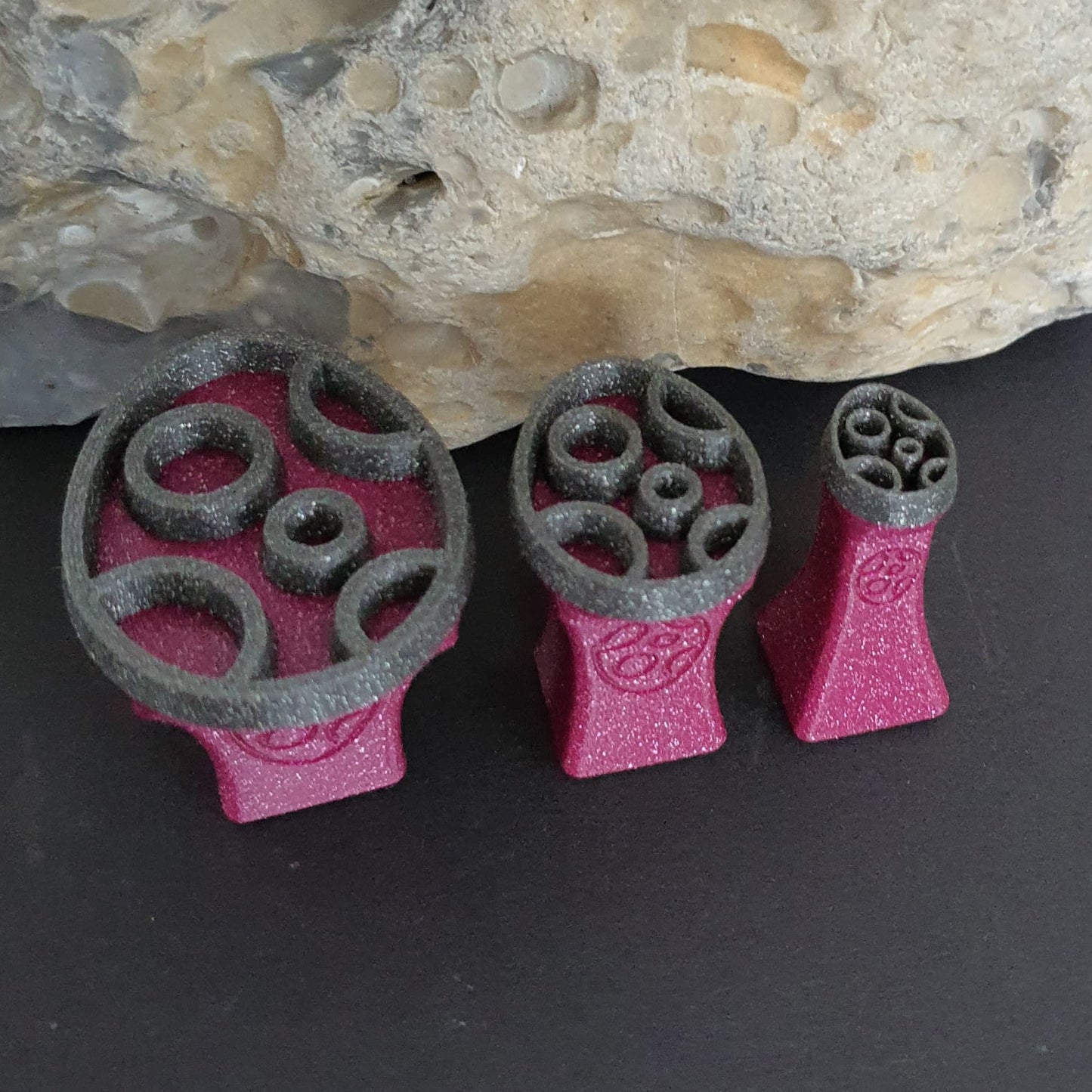 Stempelset Ei mit Punkten 3er Set