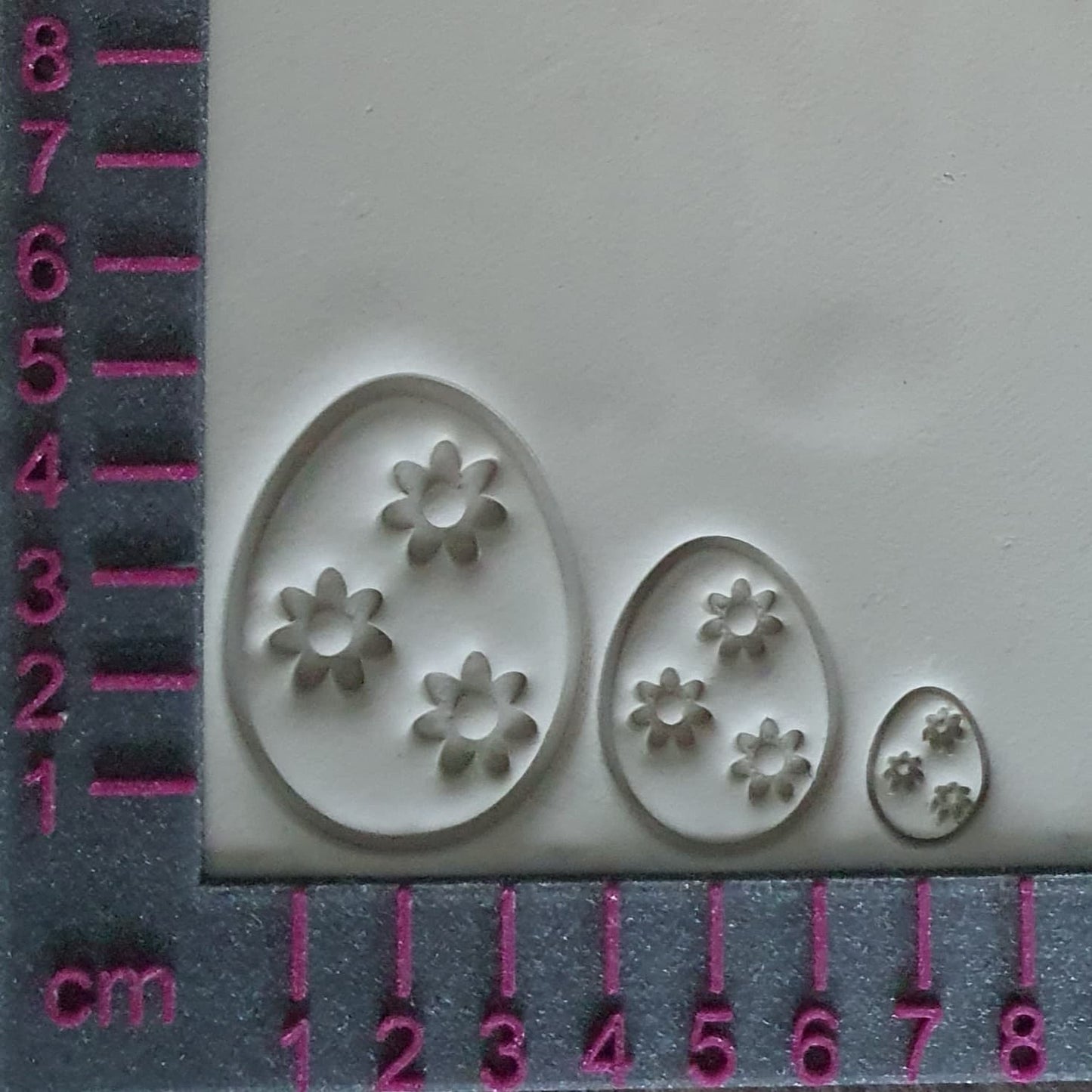 Stempelset Ei mit Blume 3er Set