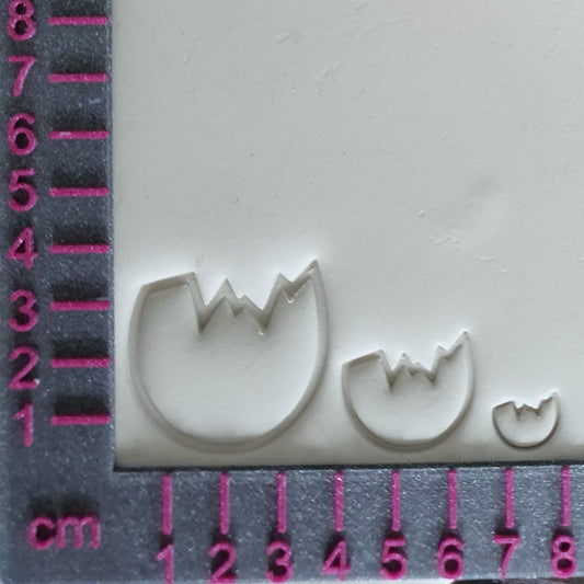 Stempelset Eier halb 3er Set