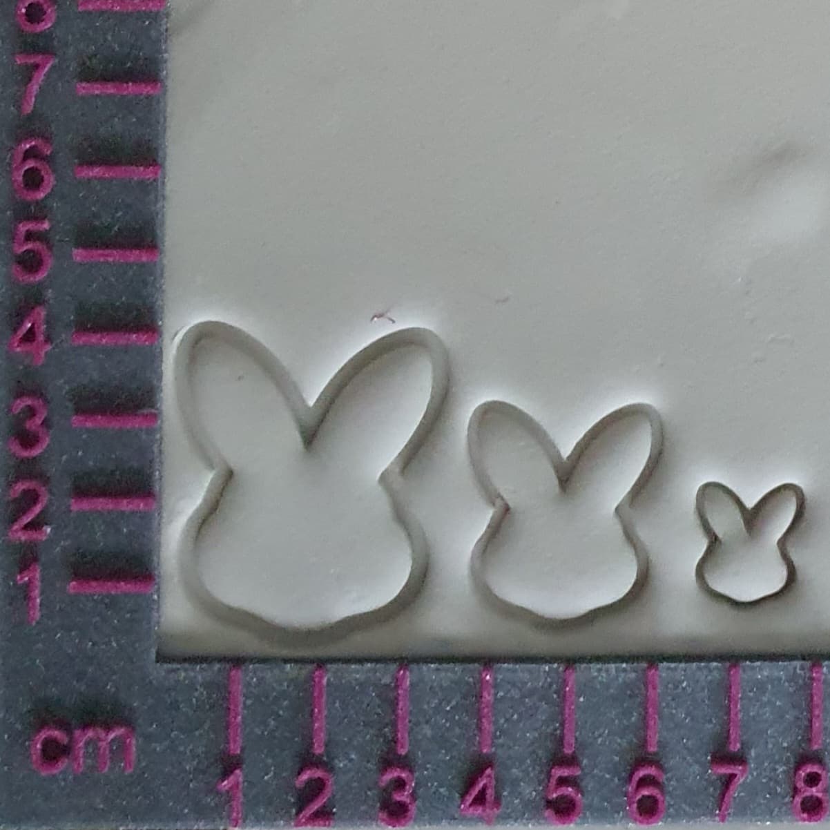 Stempelset Hasenkopf Outline 3er Set