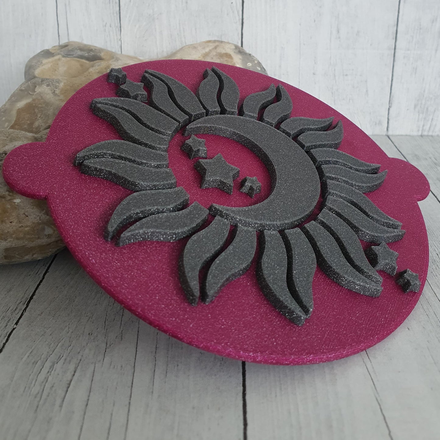 Stempelplatte Sonne Mond & Sterne