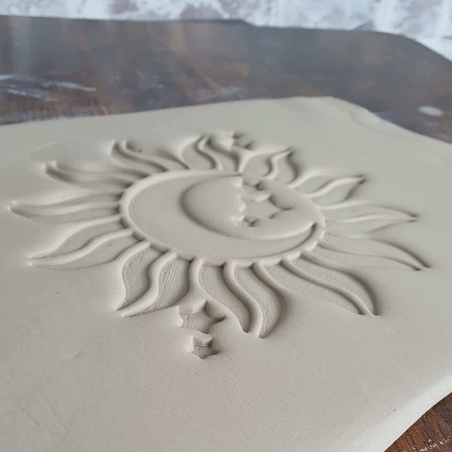 Stempelplatte Sonne Mond & Sterne