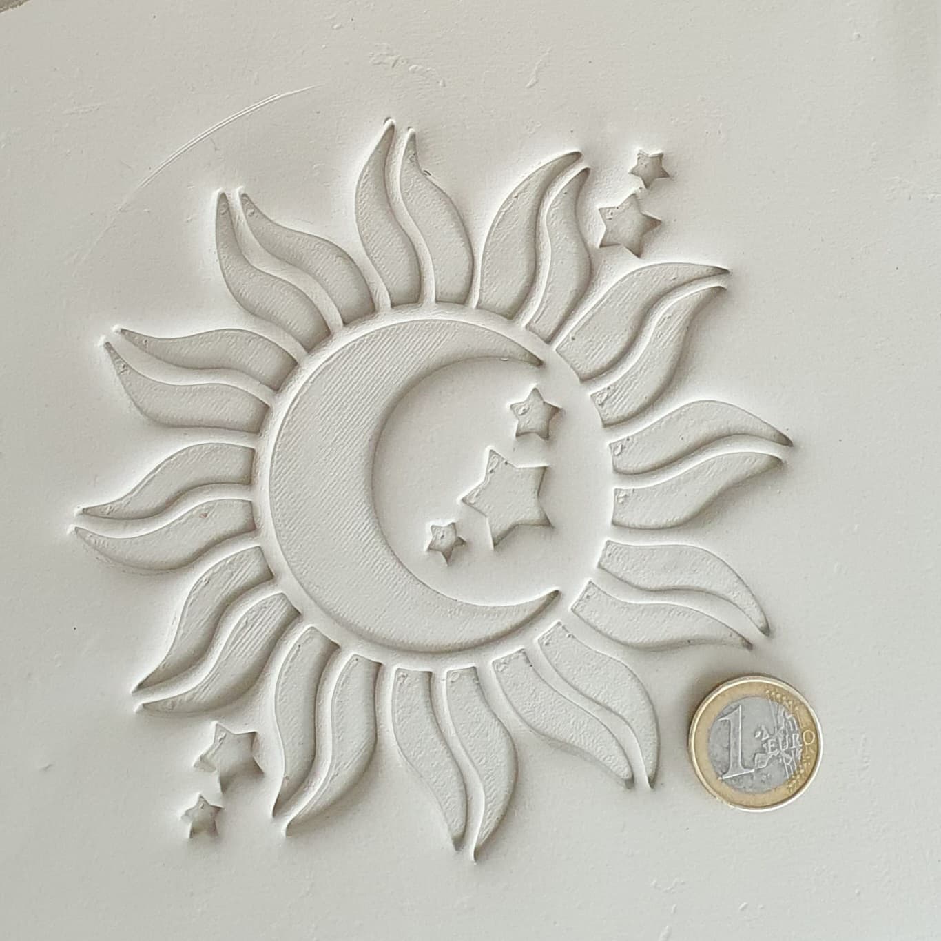 Stempelplatte Sonne Mond & Sterne