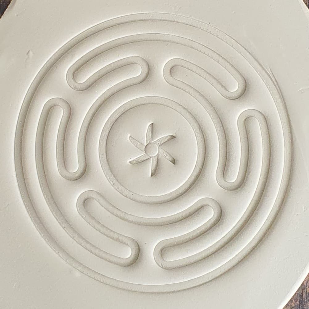 Stempelplatte Rad der Hekate