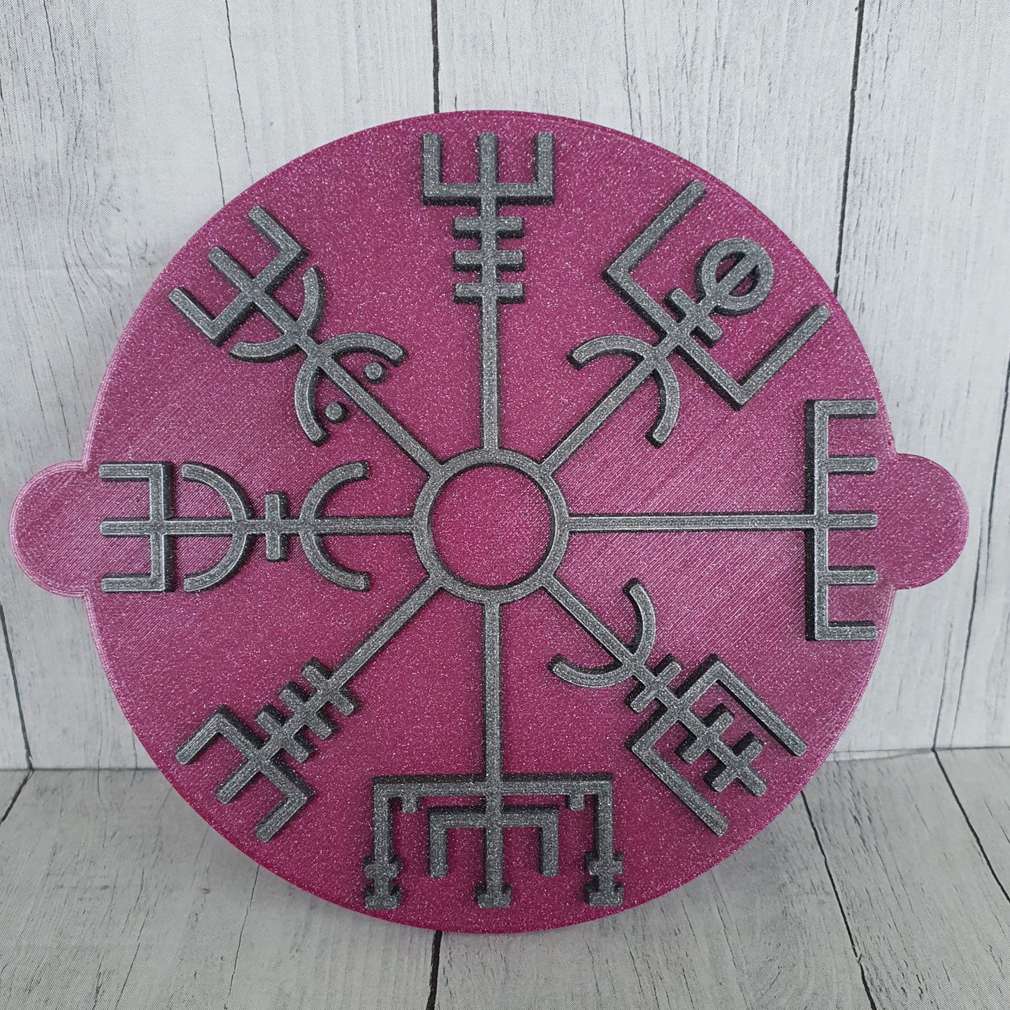 Stempelplatte Vegvisir ohne Runenkranz