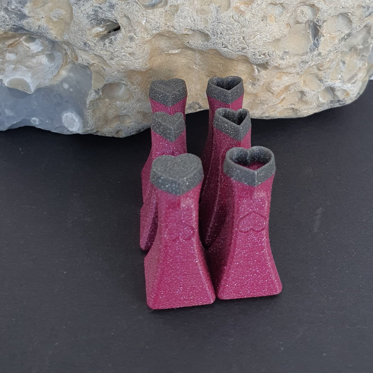 Stempelset Herz Mini klein ( 6er Set )