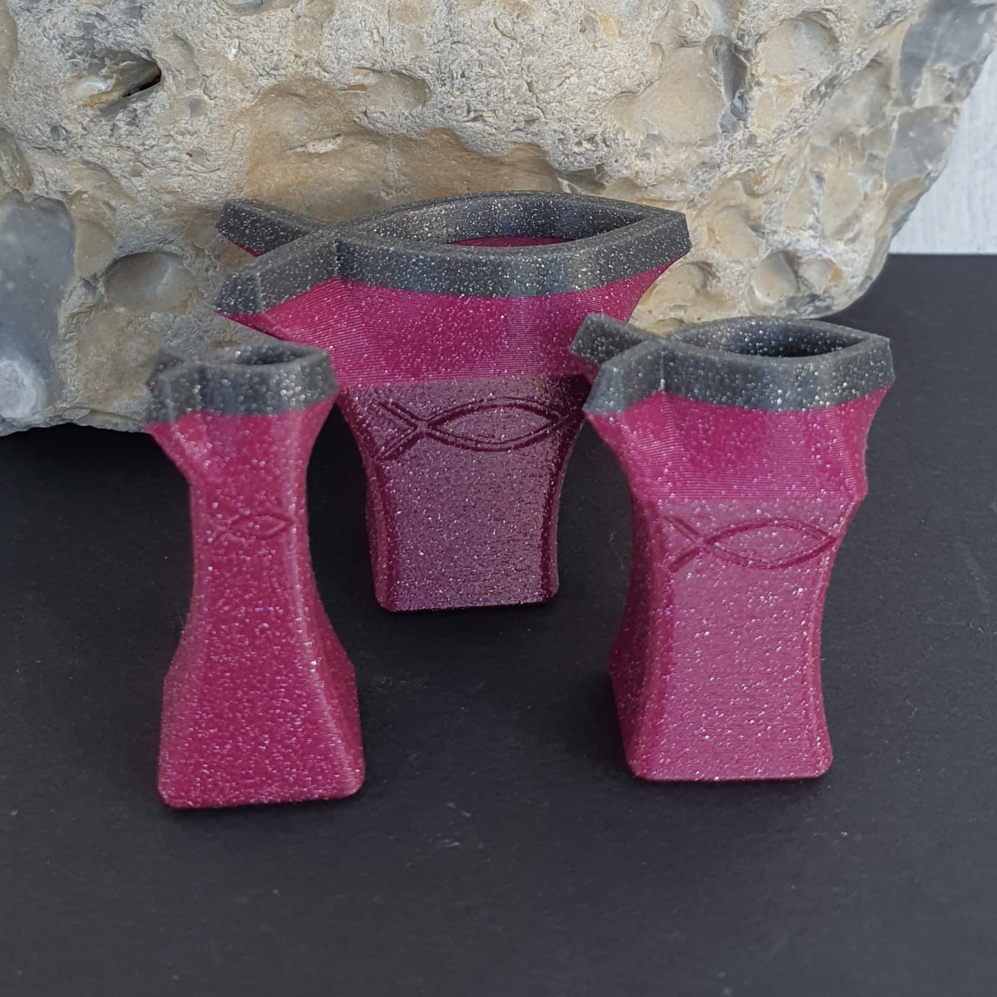 Stempel Fisch Christentum ( 3er Set )