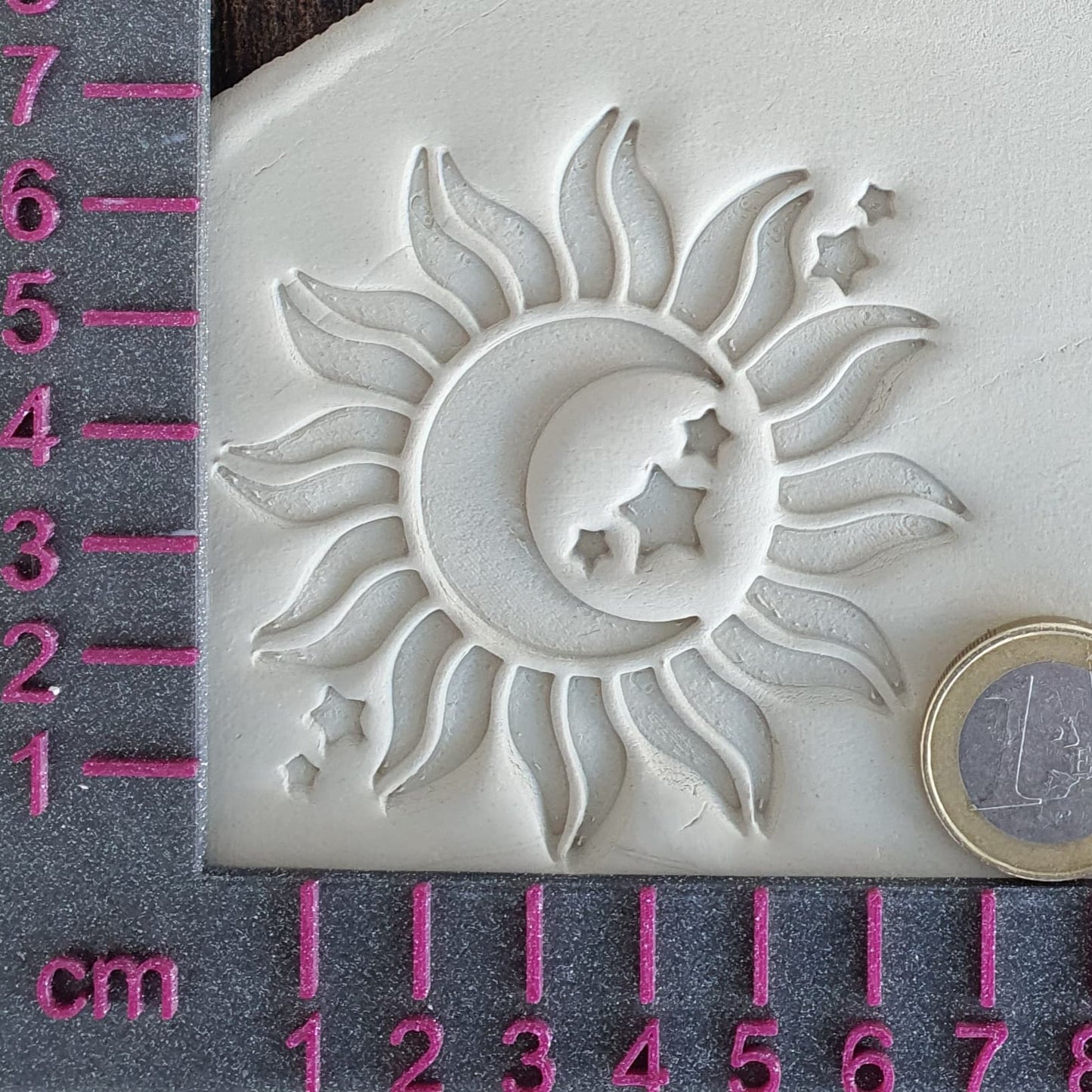 Stempelplatte Sonne Mond & Sterne