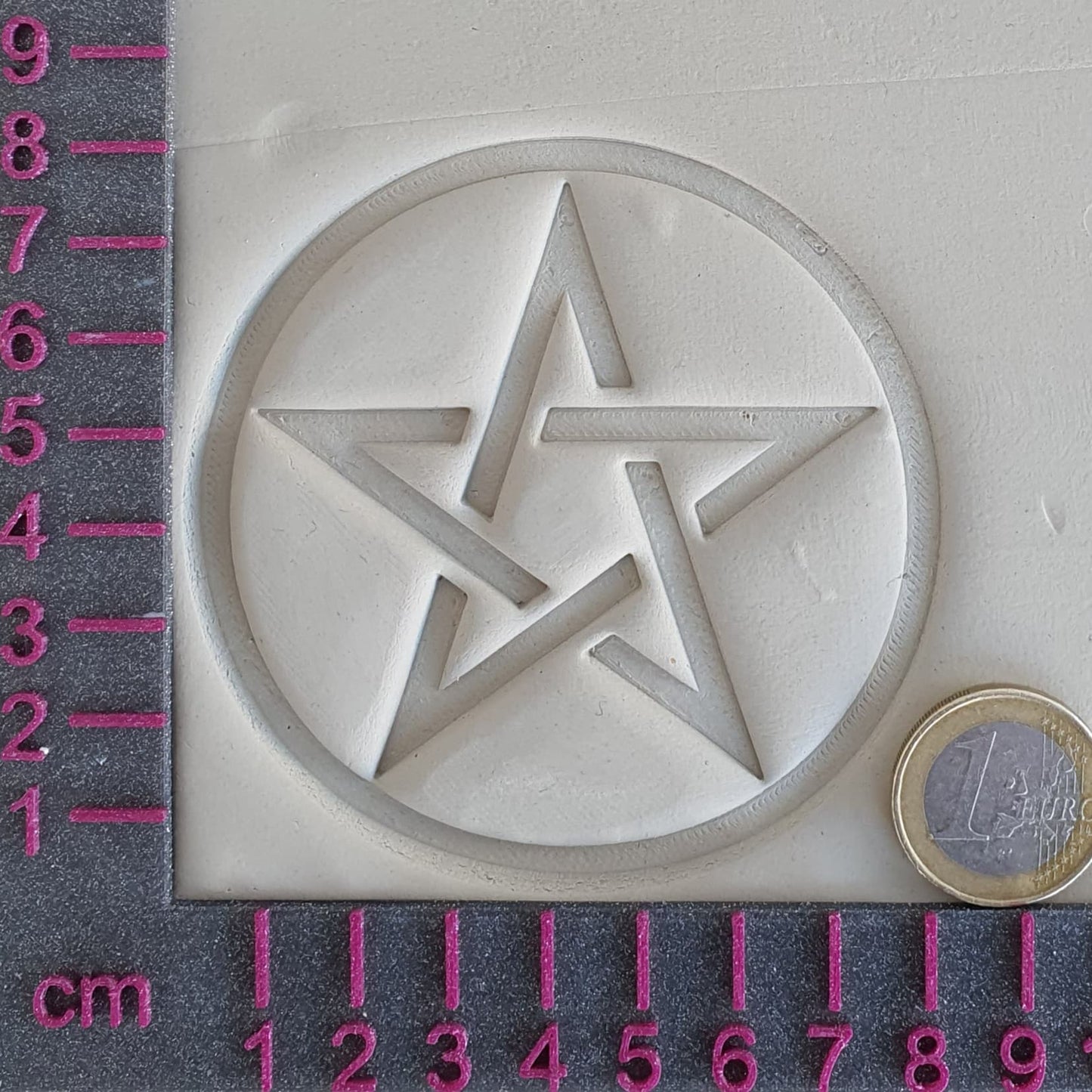 Stempelplatte Pentagramm