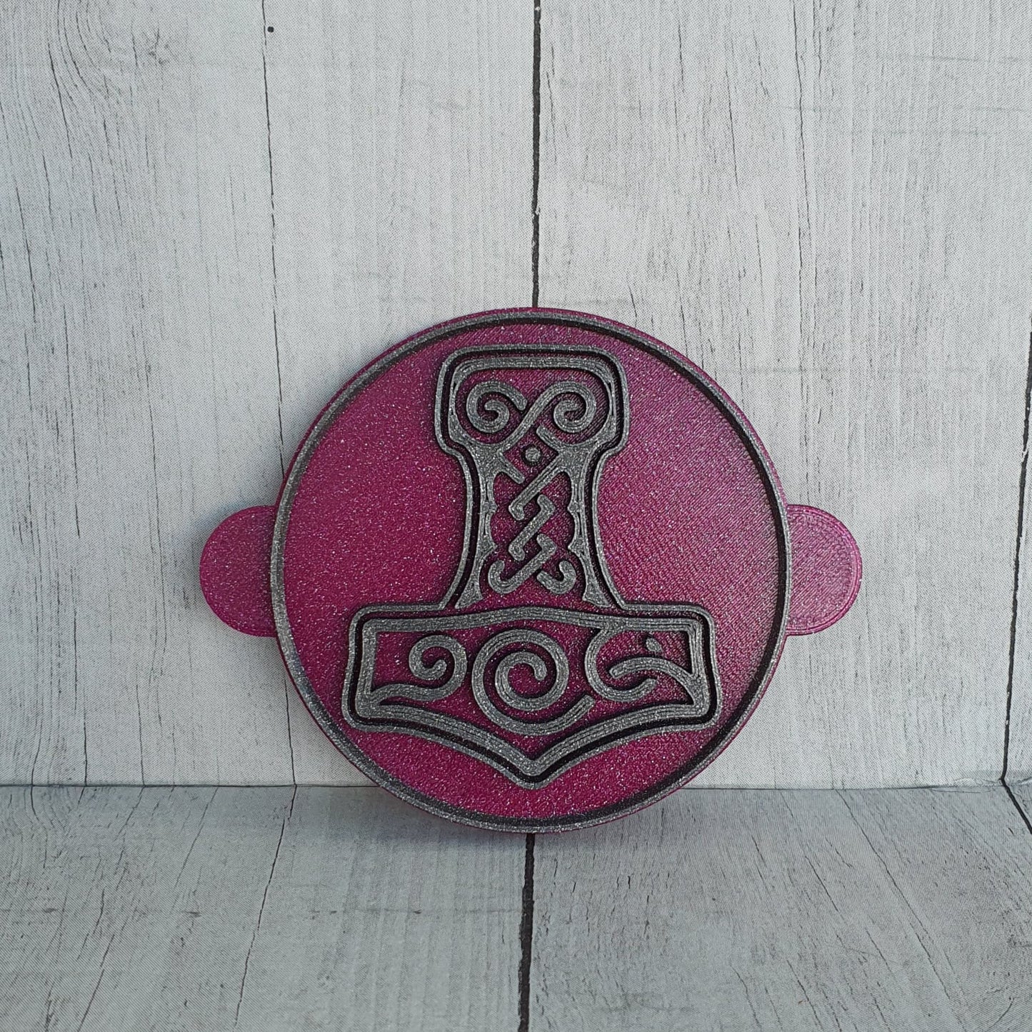 Stempelplatte Mjölnir Thors Hammer im Kreis