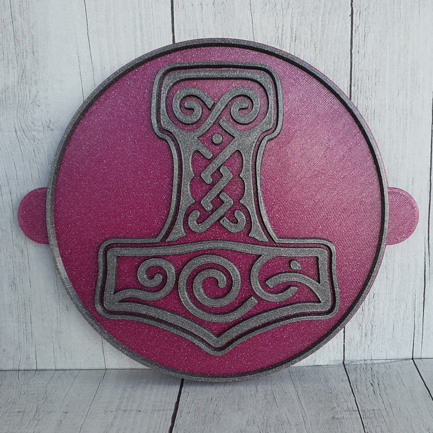 Stempelplatte Mjölnir Thors Hammer im Kreis