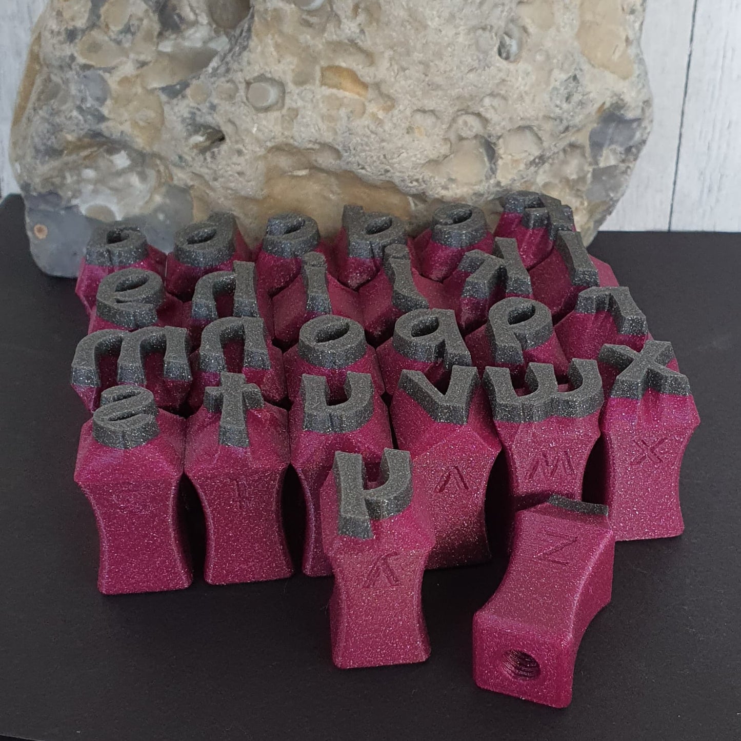 Tonstempel - Set Mittelalterliche Buchstaben