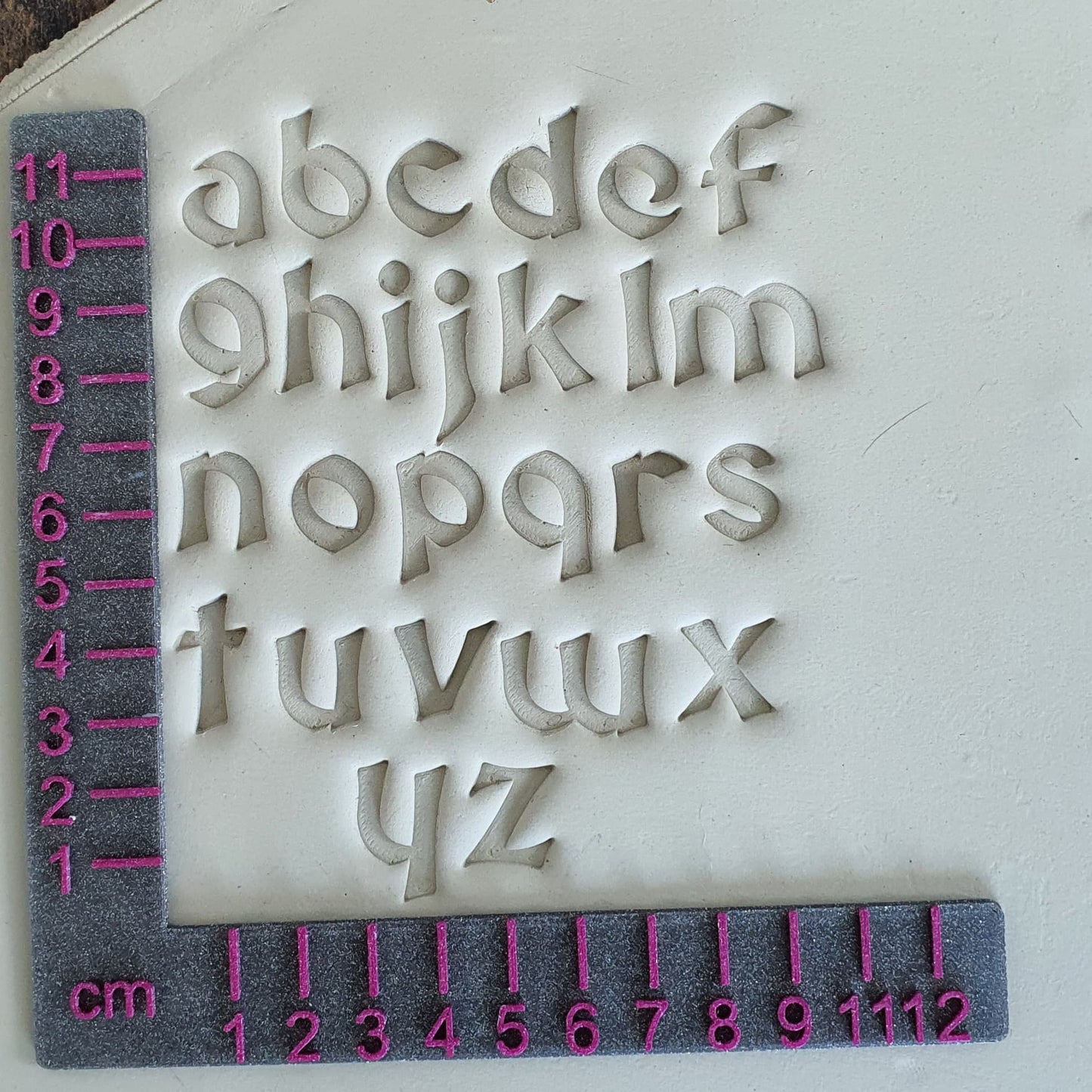 Tonstempel - Set Mittelalterliche Buchstaben