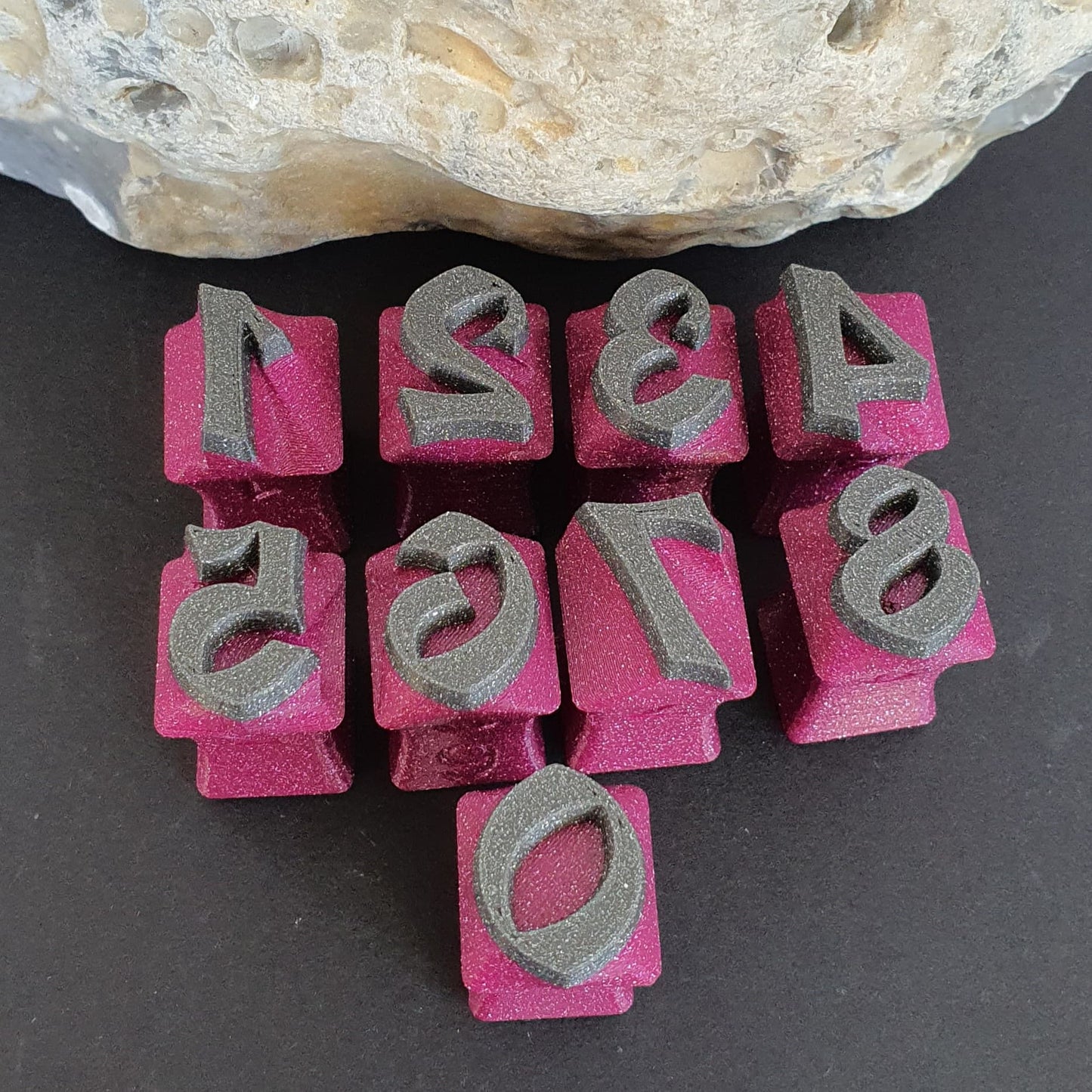 Tonstempel - Set Mittelalterliche Buchstaben