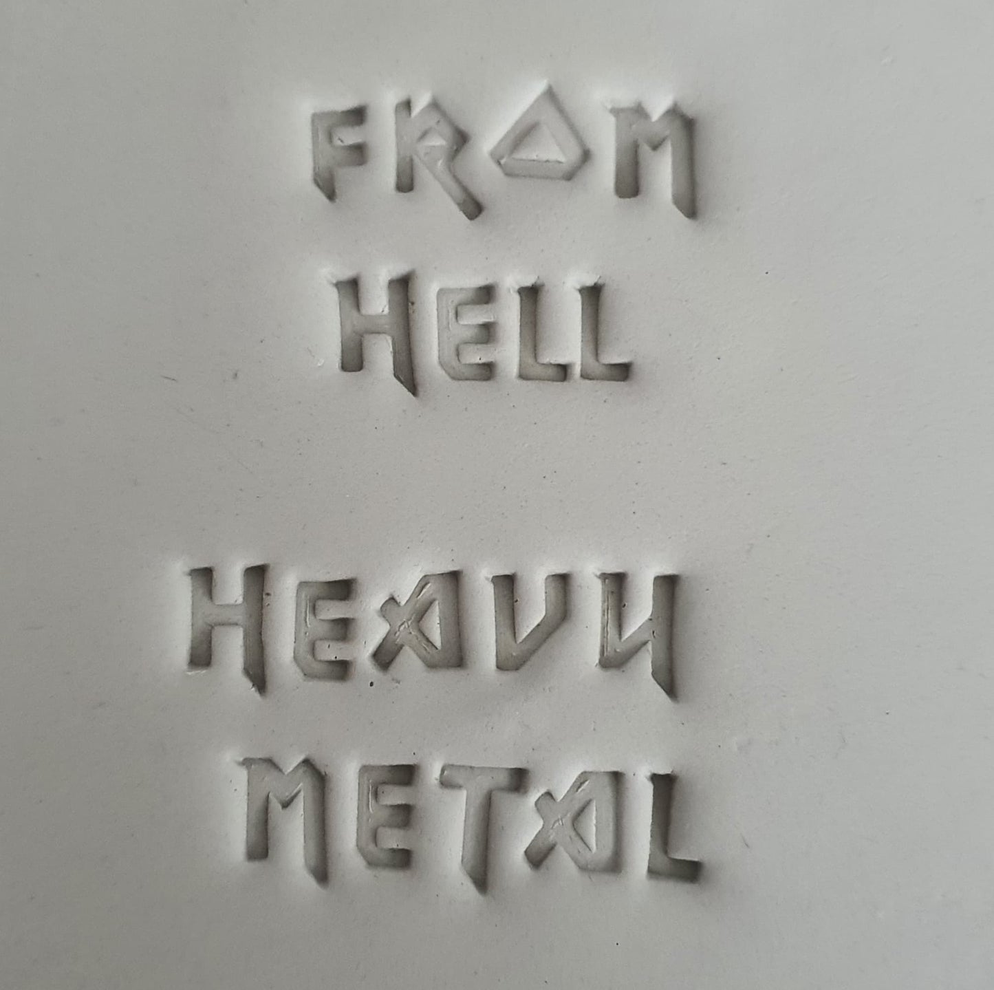 Metal ABC stamp set