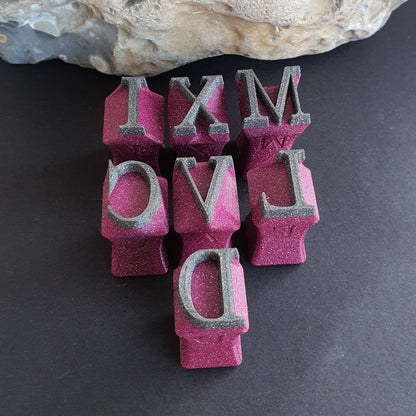 Stamp set Roman numerals 20mm 