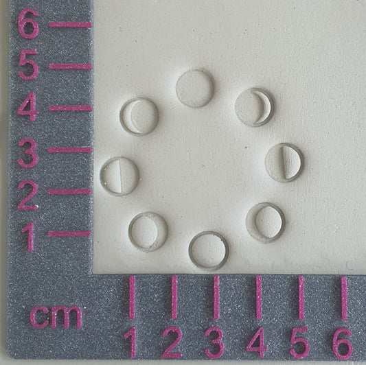 Moon phase stamp plate