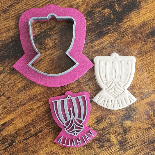 Cookie cutter Viking ship Valhalla