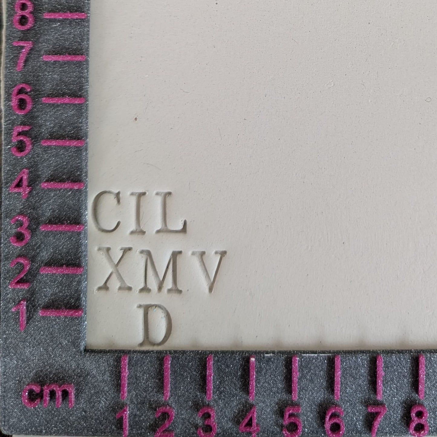 Stamp set Roman numerals 20mm 