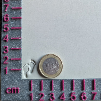 Stempel Fußabdruck Mensch - Pfote Hund Katze