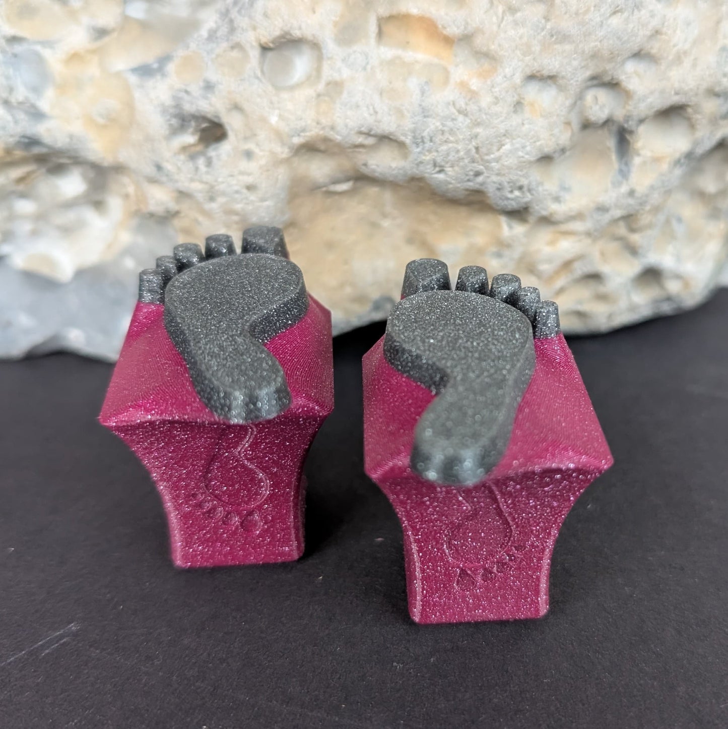 Stempel Fußabdruck Mensch - Pfote Hund Katze