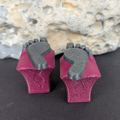 Stempel Fußabdruck Mensch - Pfote Hund Katze