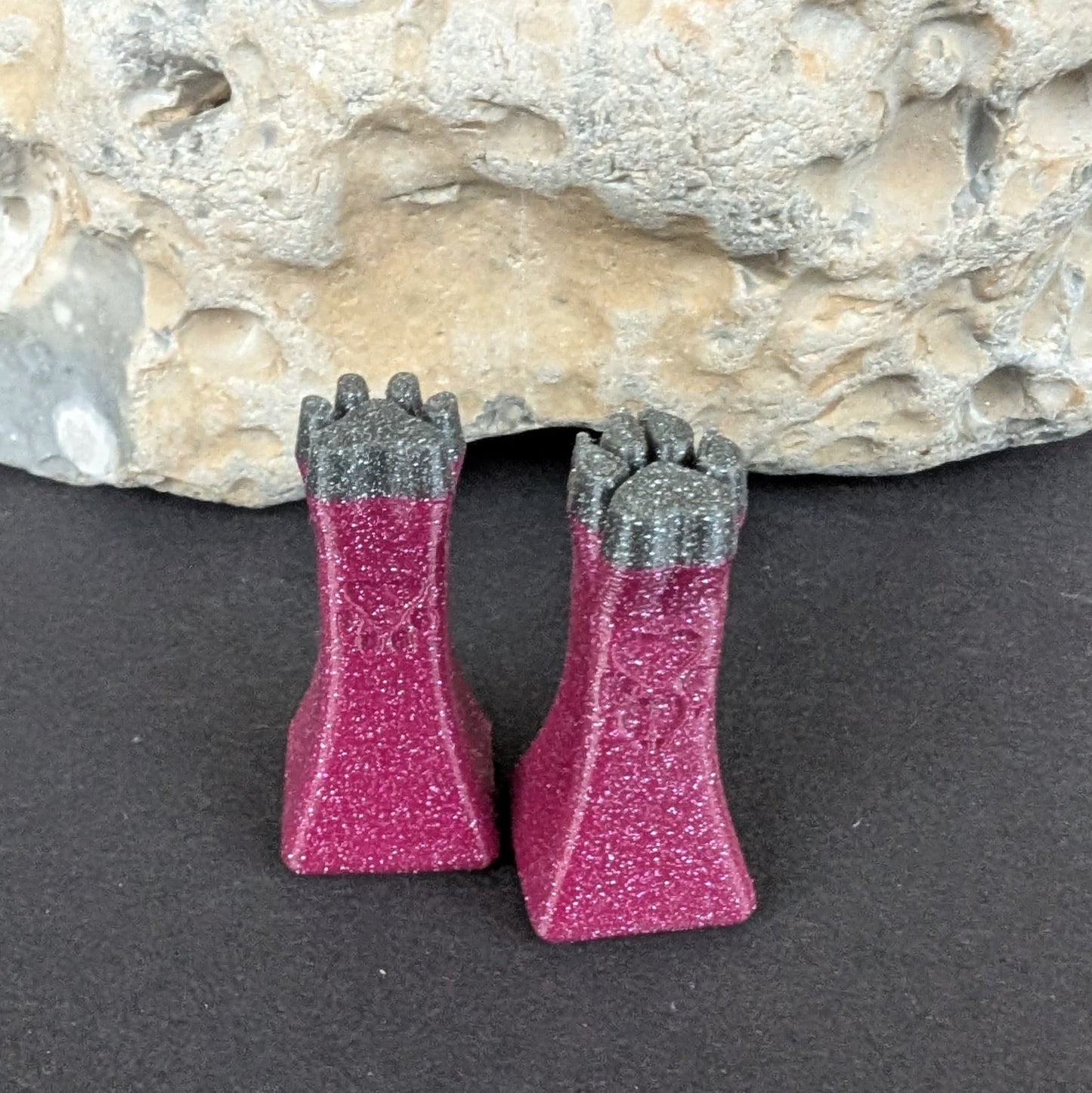 Stempel Fußabdruck Mensch - Pfote Hund Katze