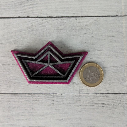 Ausstecher Papierboot mit Stempel