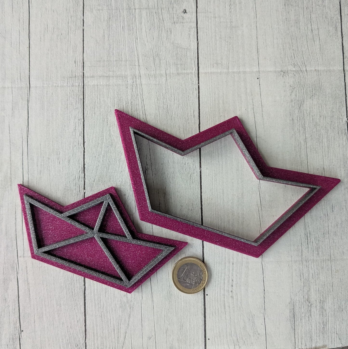 Ausstecher Papierboot mit Stempel