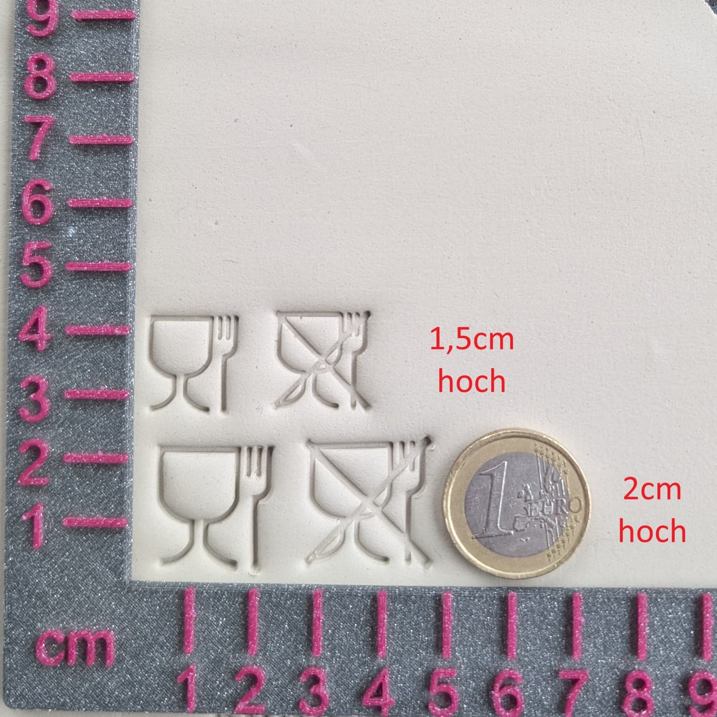 Stempel Lebensmitteleignung Piktogramm