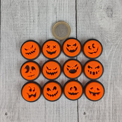 Stempelplatten Set Halloween Fratze