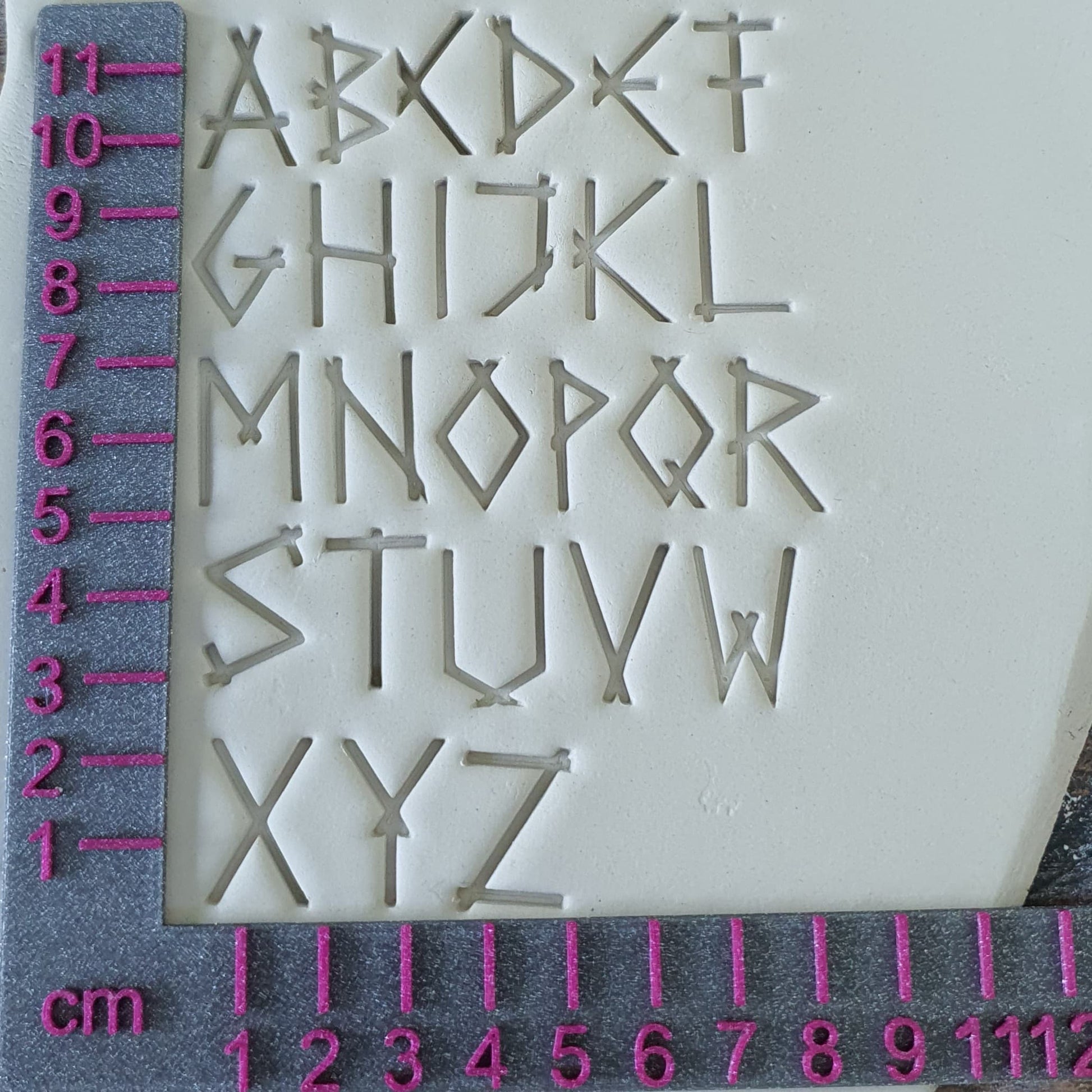 Timbres en argile - Ensemble de lettres médiévales – 3d Laserbude