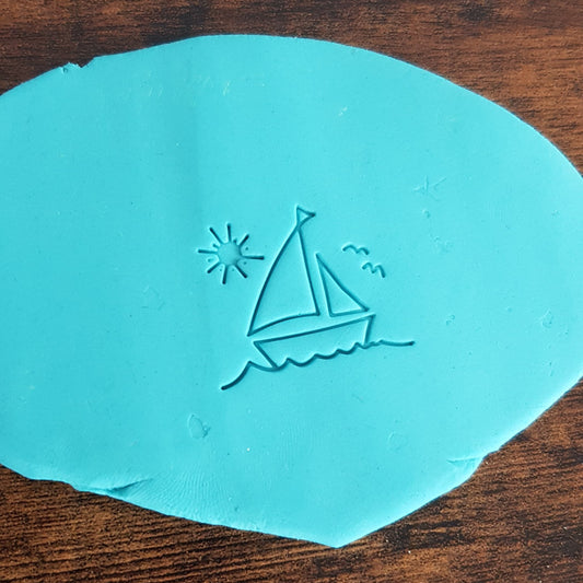 Tampon motif voilier