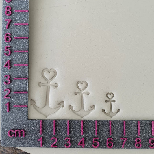 Anchor Heart stamp set of 3