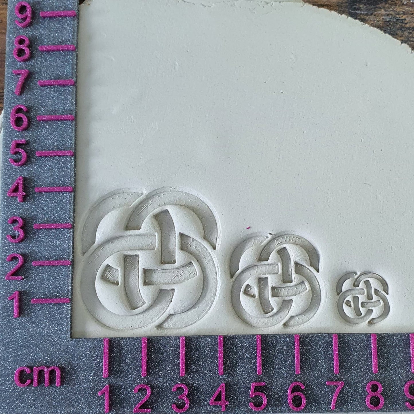 Stamp set of 3 Celtic knots Dick Motif 1