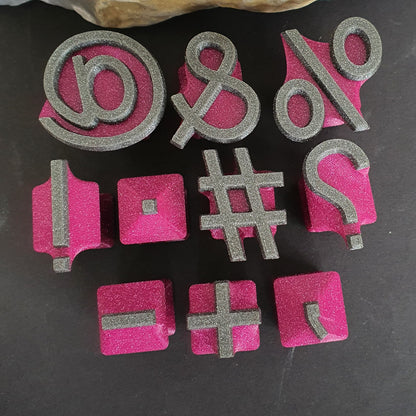 Clay Stamps - Set Letters / Numbers