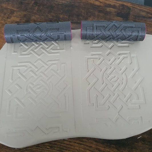 Embossing Rollers (Set - Positive &amp; Negative) Celtic Motifs #4