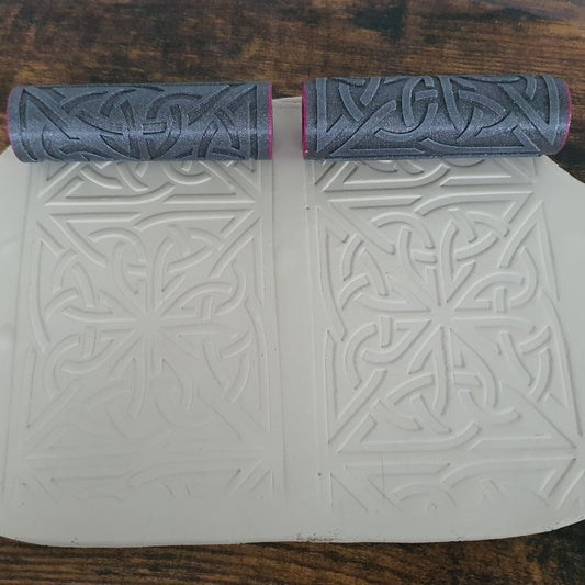 Embossing Rollers (Set - Positive &amp; Negative) Celtic Motifs #5