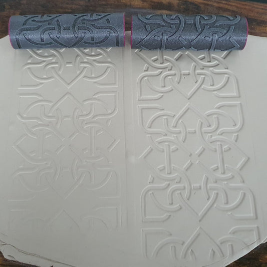 Embossing Rollers (Set - Positive &amp; Negative) Celtic Motifs #6