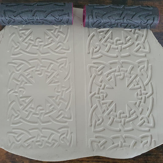 Embossing Rollers (Set - Positive &amp; Negative) Celtic Motifs #9