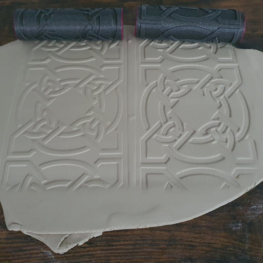 Embossing Rollers (Set - Positive &amp; Negative) Celtic Motifs #12