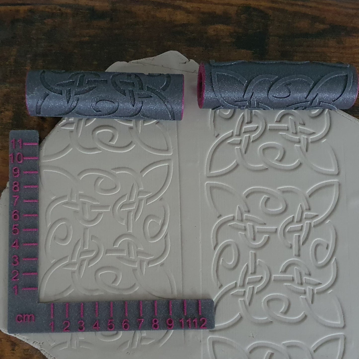 Embossing Rollers (Set - Positive &amp; Negative) Celtic Motifs #14