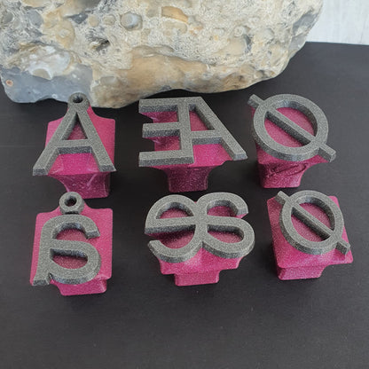 Clay Stamps - Set Letters / Numbers