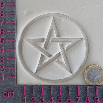 Stempelplatte Pentagramm