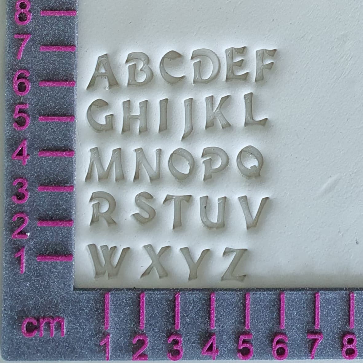 Timbres en argile - Ensemble de lettres médiévales – 3d Laserbude