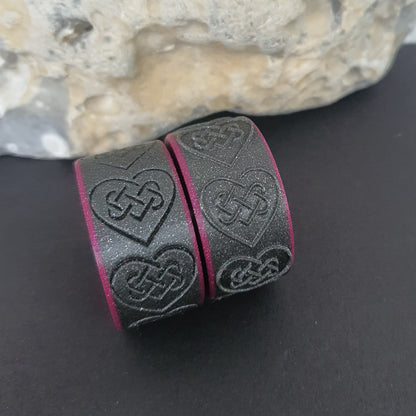 Rouleaux à motifs 20mm serti coeur celtique 