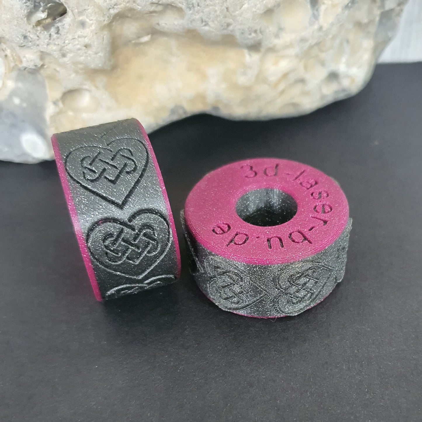 Rouleaux à motifs 20mm serti coeur celtique 