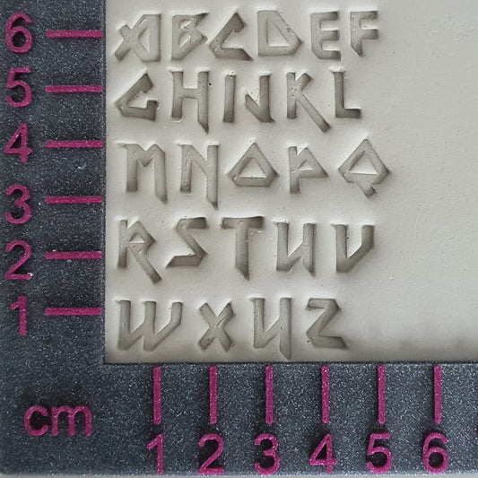 Metal ABC stamp set